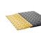 Crown Matting Technologies Antifatigue Mat, 12' L x 4' W, 7/8" Thickness, Vinyl deck plate, Black/Yellow CD 3442YB - alternate 2